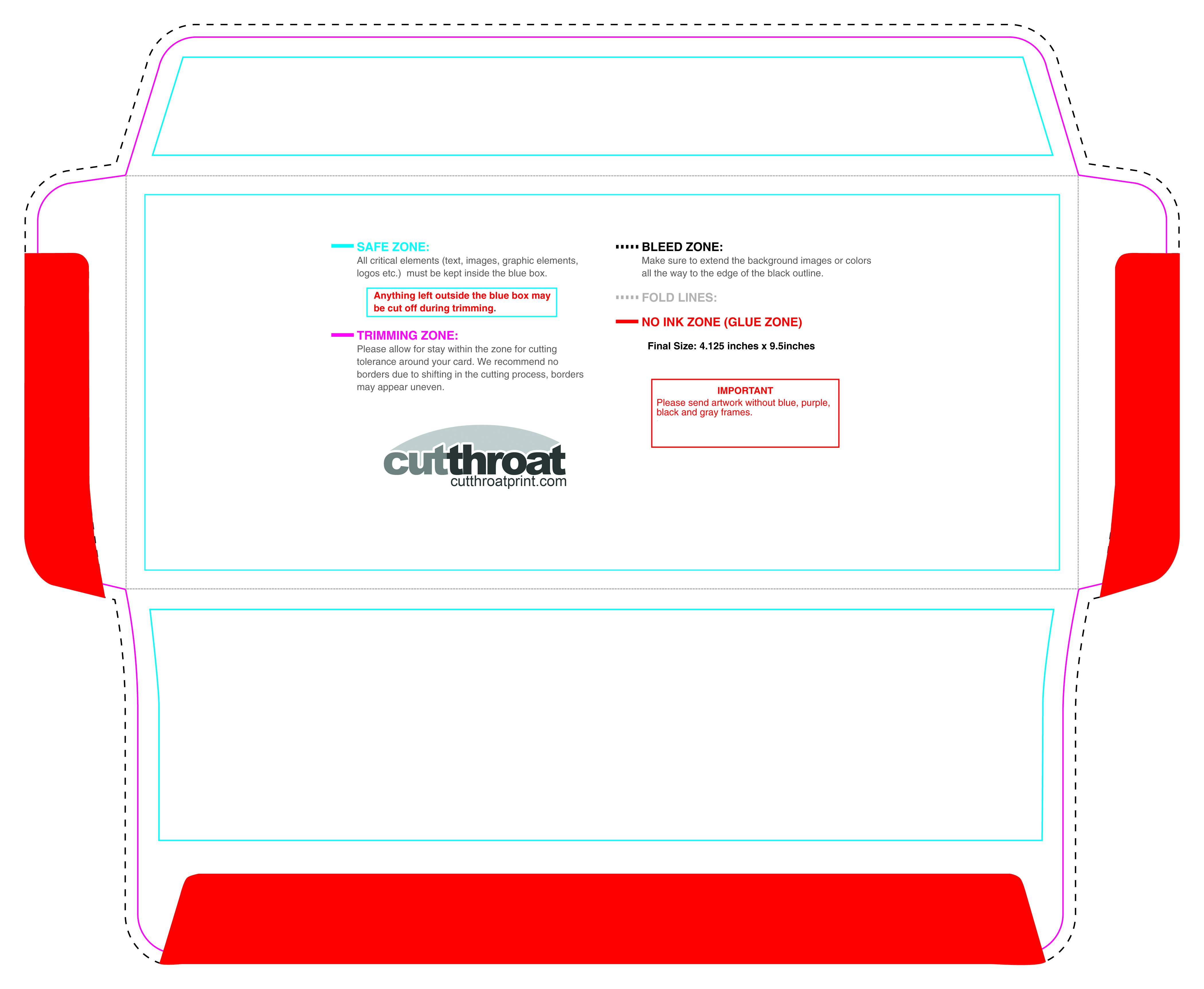 Return Envelope Template from www.cutthroatprint.com